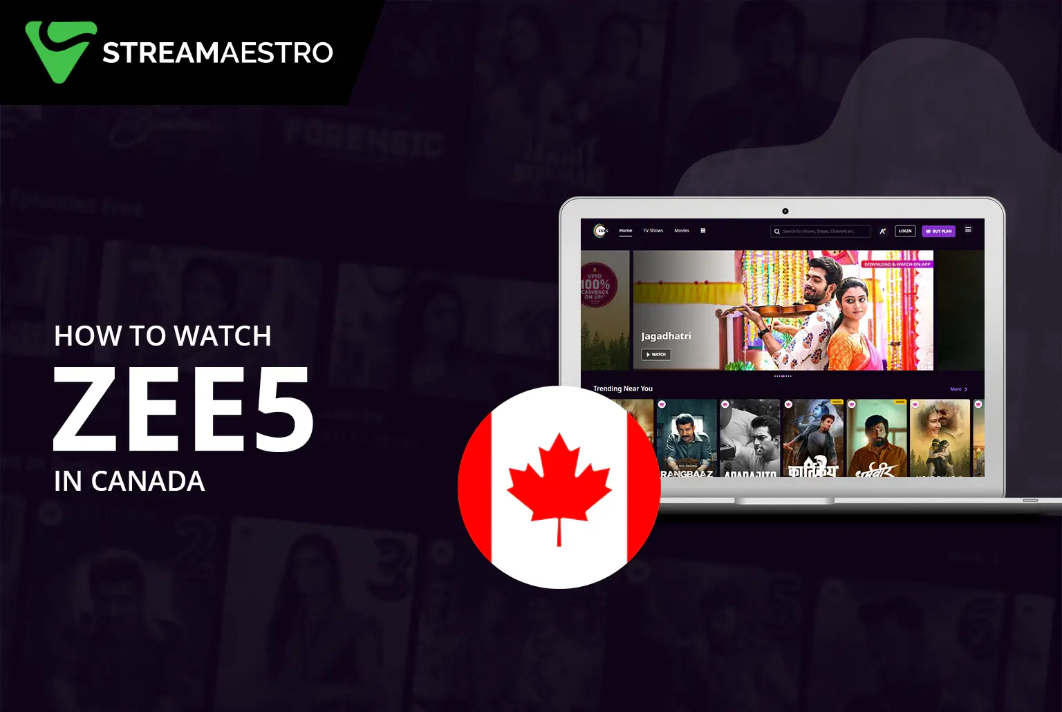 Watch Zee5 in Canada