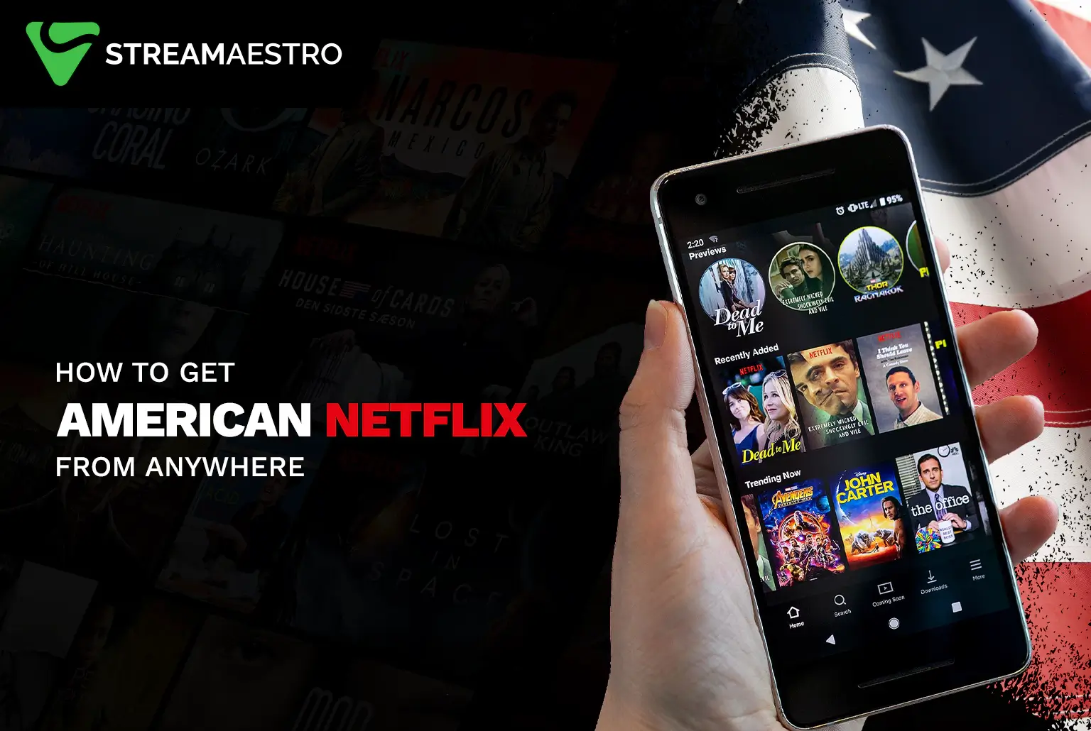 Watch American Netflix Library from Anywhere