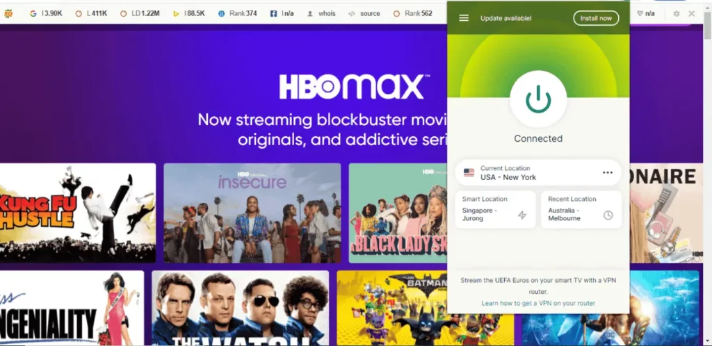 unblock hbo max with expressvpn