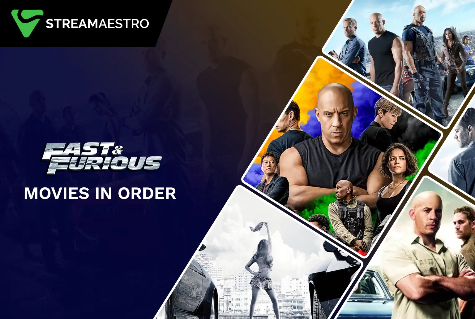 Watch The Fast and The Furious Movies in Order