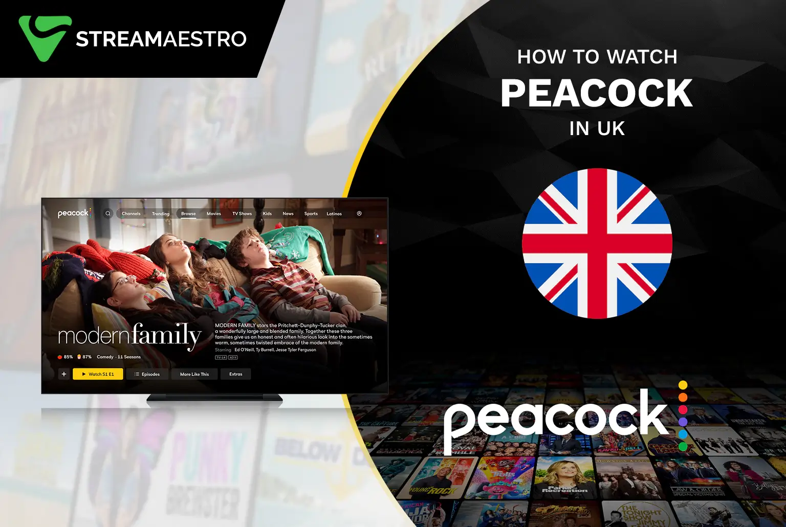 Watch Peacock TV in UK