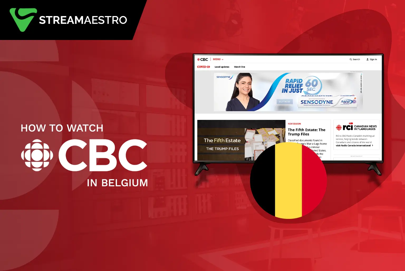 Watch CBC in Belgium