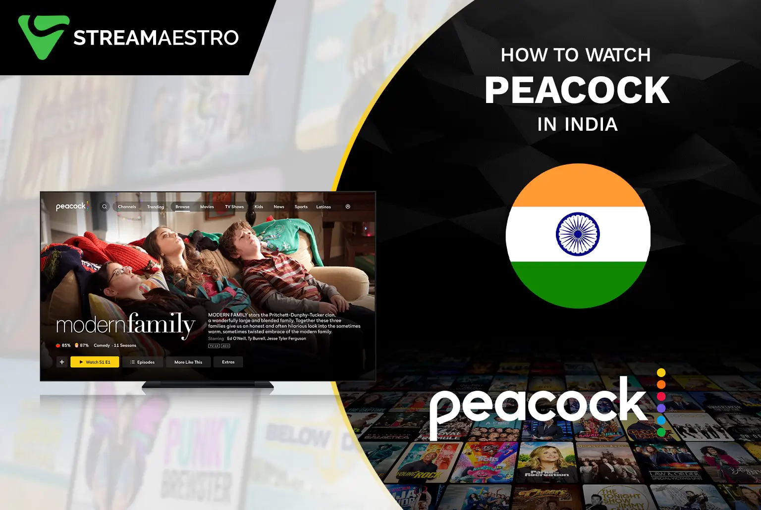 Watch Peacock TV in India