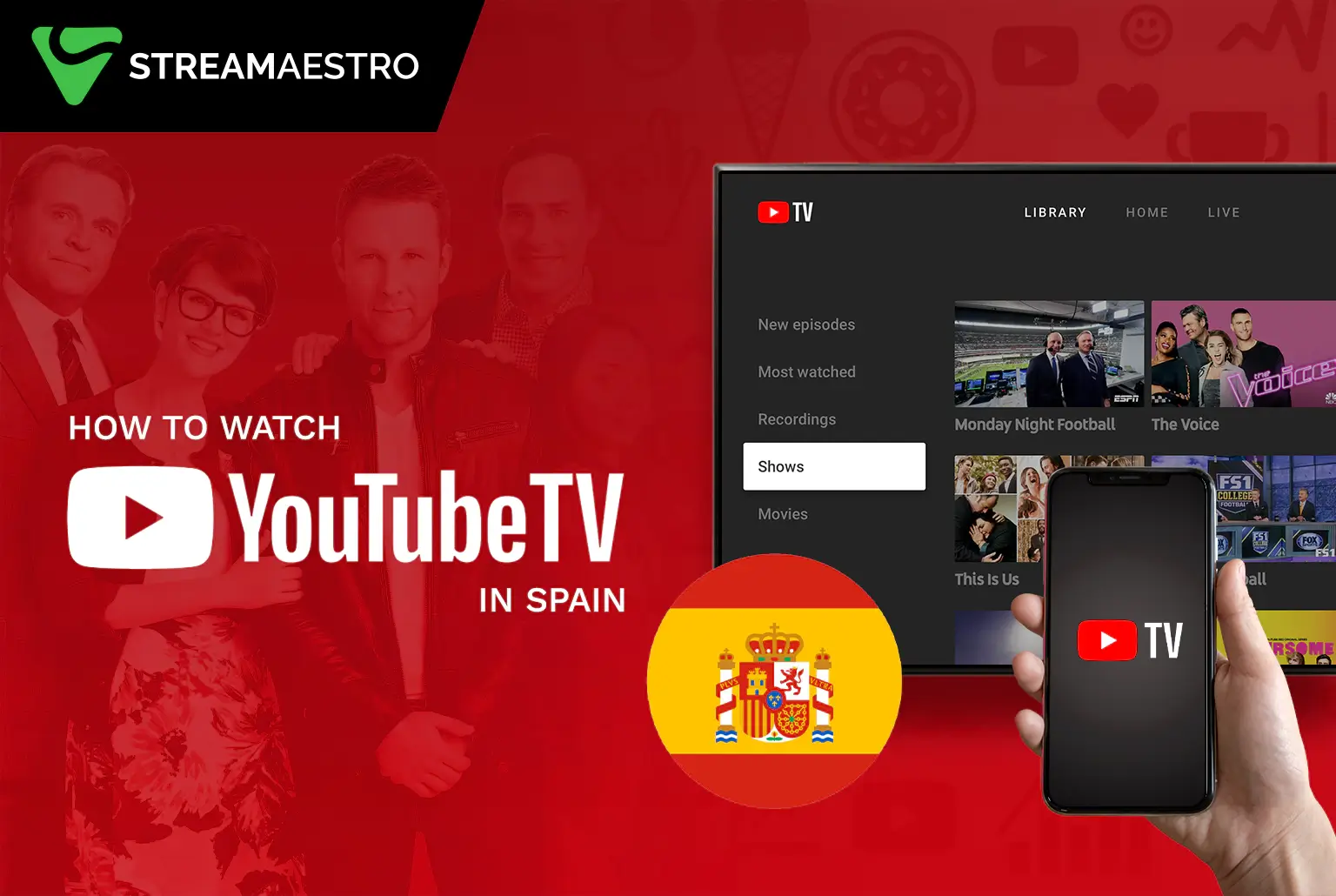 Watch YouTube TV in Spain